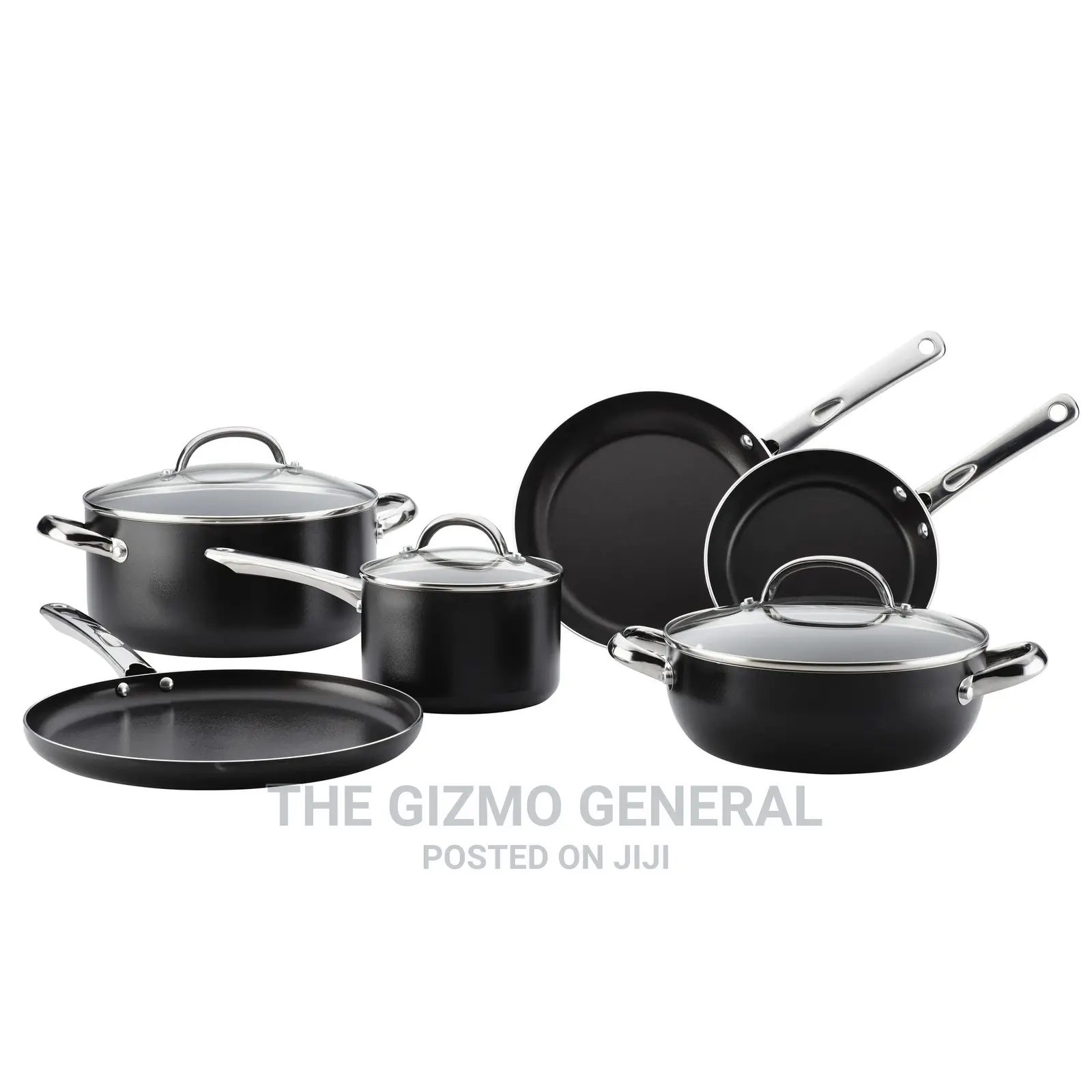 Buena Cocina 12PC Cookware Set – Black