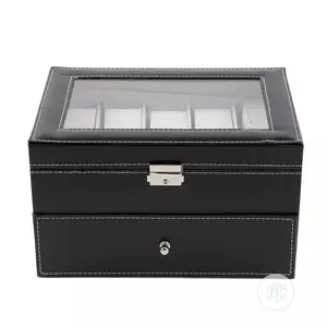 Double Layer 20 Grids Watches Boxes Jewelry Organizer