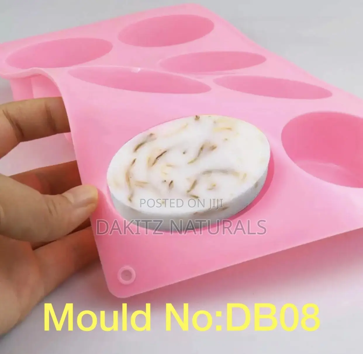 Db16 8 Cavity Ellipse Shape Silicone Mould