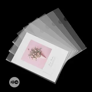 12 PCS A4 Transparent L Folder Document Holder File Classif