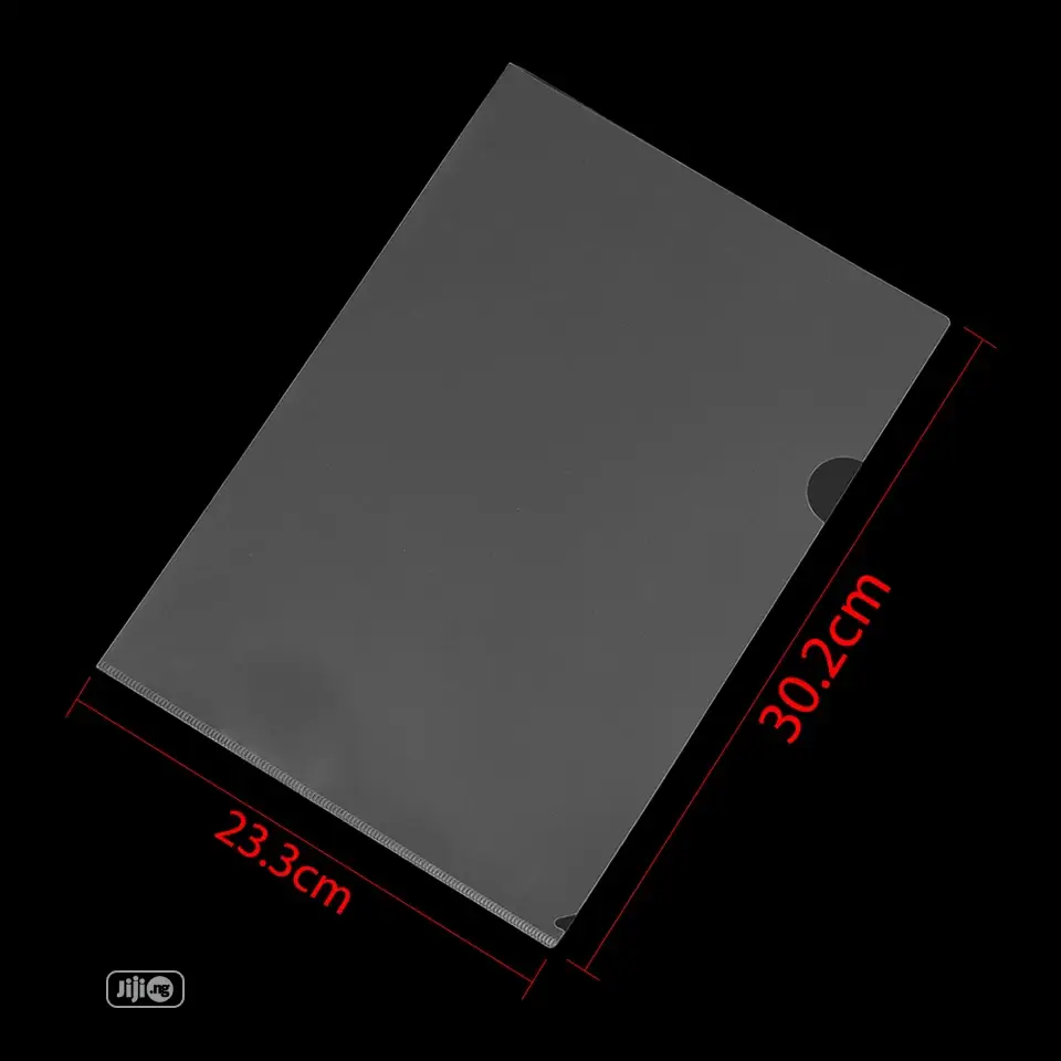 12 PCS A4 Transparent L Folder Document Holder File Classif