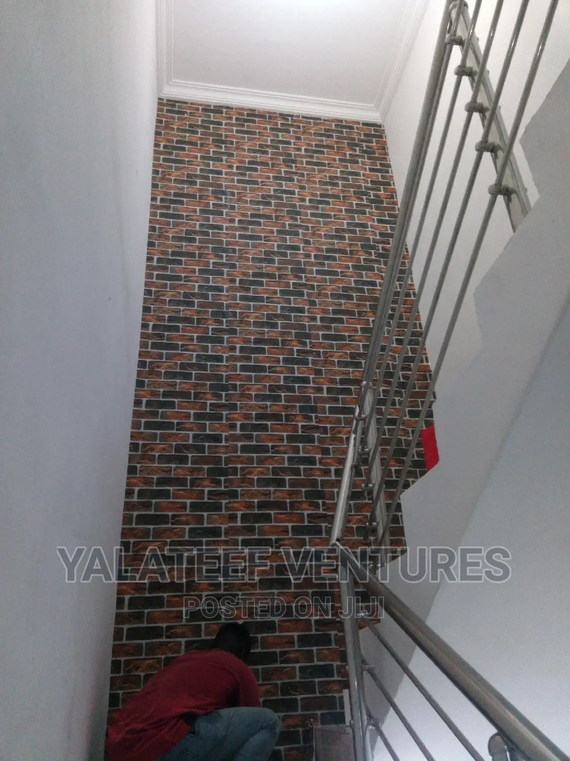 3D Fluted, Marble Type and Metallic Wallpaper
