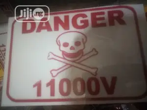 High Voltage Danger Plate Sign