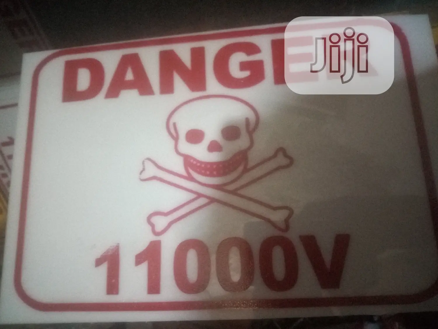 High Voltage Danger Plate Sign