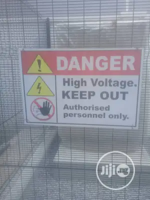 High Voltage Danger Plate Sign
