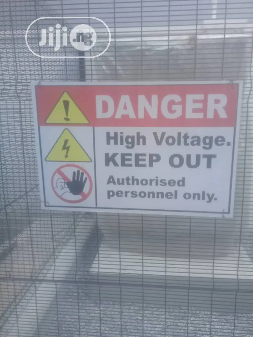 High Voltage Danger Plate Sign
