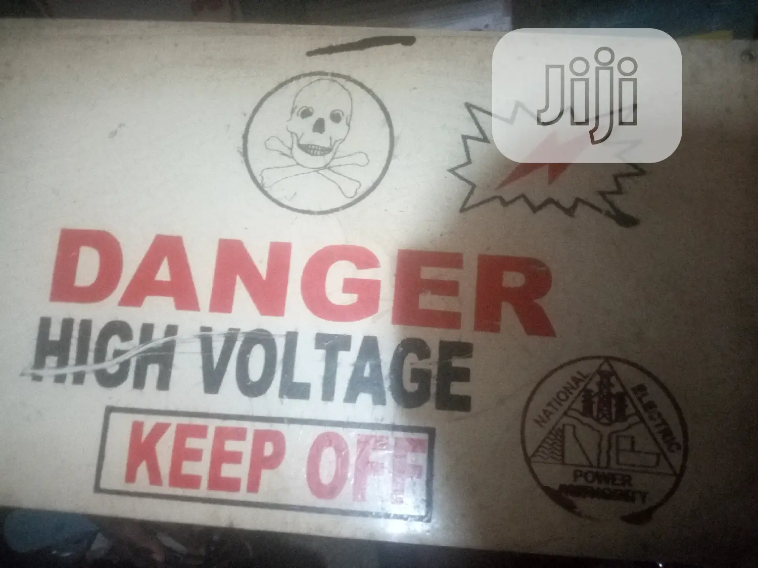 High Voltage Danger Plate Sign