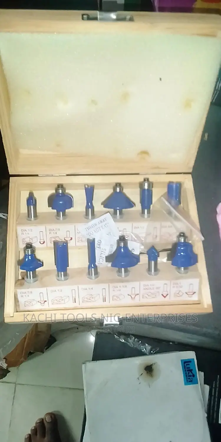 Original(12 Pes) Routar Bit Set All Sizes Available