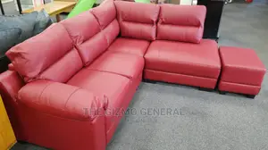 Saskia Red Corner Sofa + Red Arm Chair