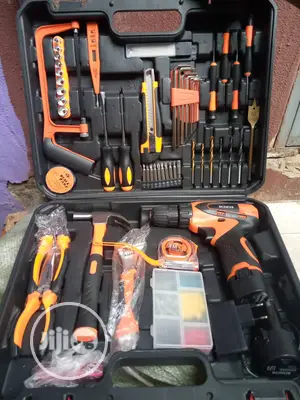 Set of Tools Box With Cordeless Drill