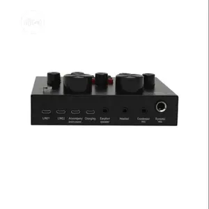 V8 Sound Card Audio Set Interface External Live Microphon