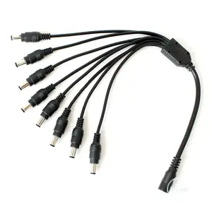 DC 1 Female to 8 Male Output Power Splitter Cable for CCTV