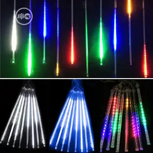 8 Tubes Falling Rain Christmas Light, Waterproof Led