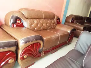 Complete Living Room Leather Sofa Set.