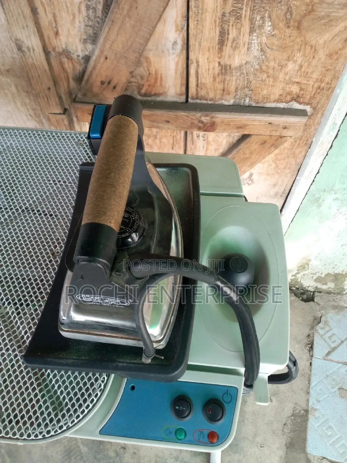 Finishing Table, Industrial Iron, Ironing Board