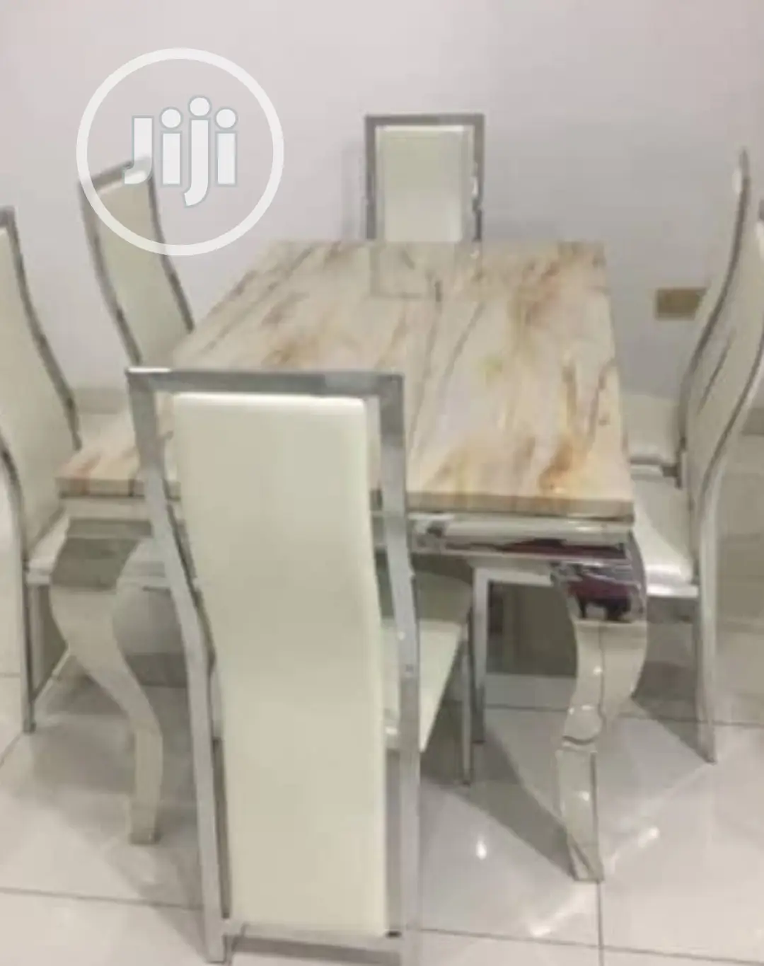 Original Executive Imported Marble Top Dining Set,Six Seater