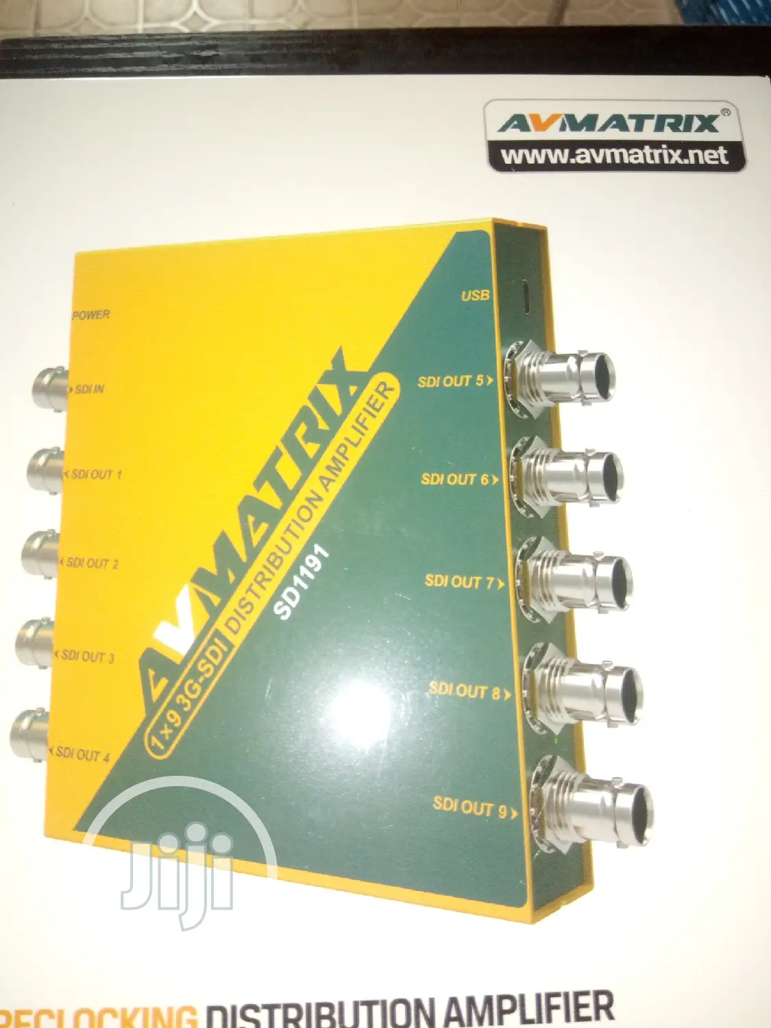 1×9 Sdi Splitter Distribution Amplifier