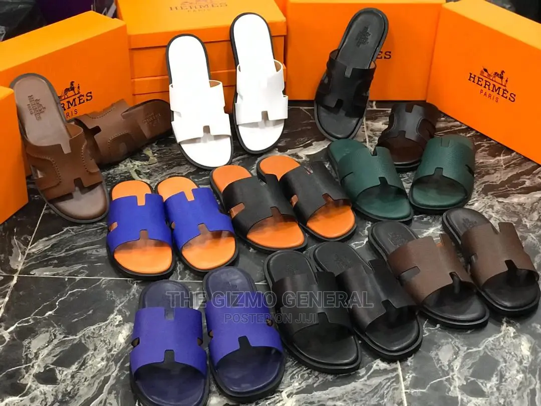 Hermes Izmir Leather Slippers