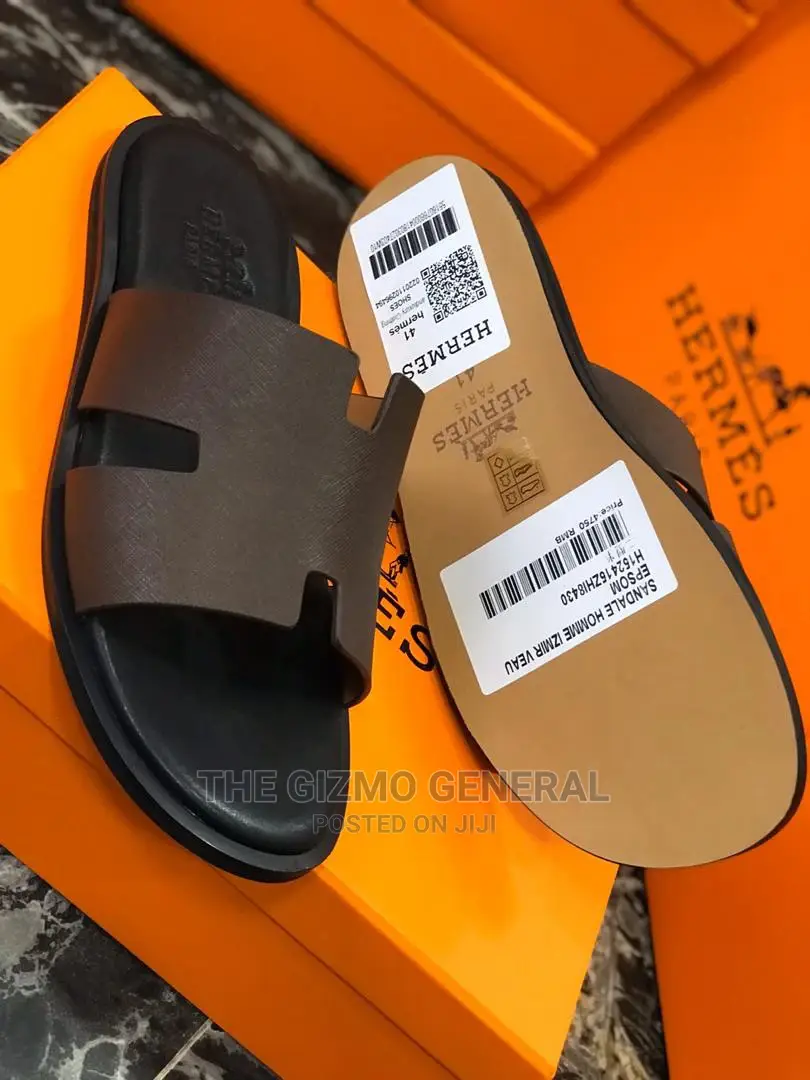 Hermes Izmir Leather Slippers