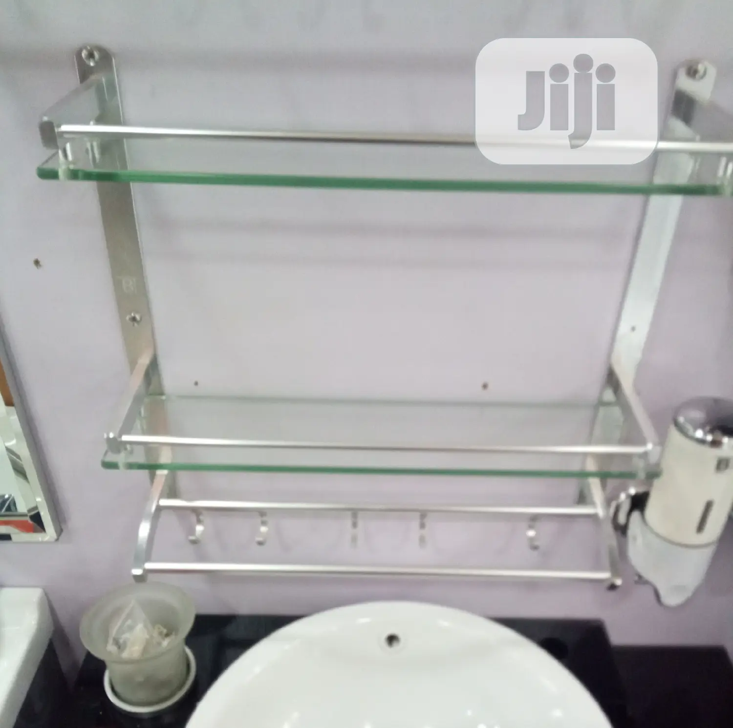 Glass Shelf+Towel Rail