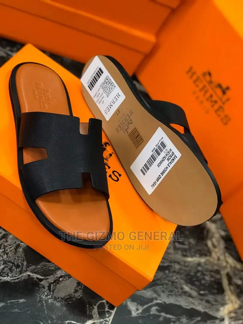 Hermes Izmir Leather Slippers