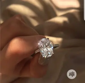 Beautiful Sterling Silver With Stone Engagement Ring