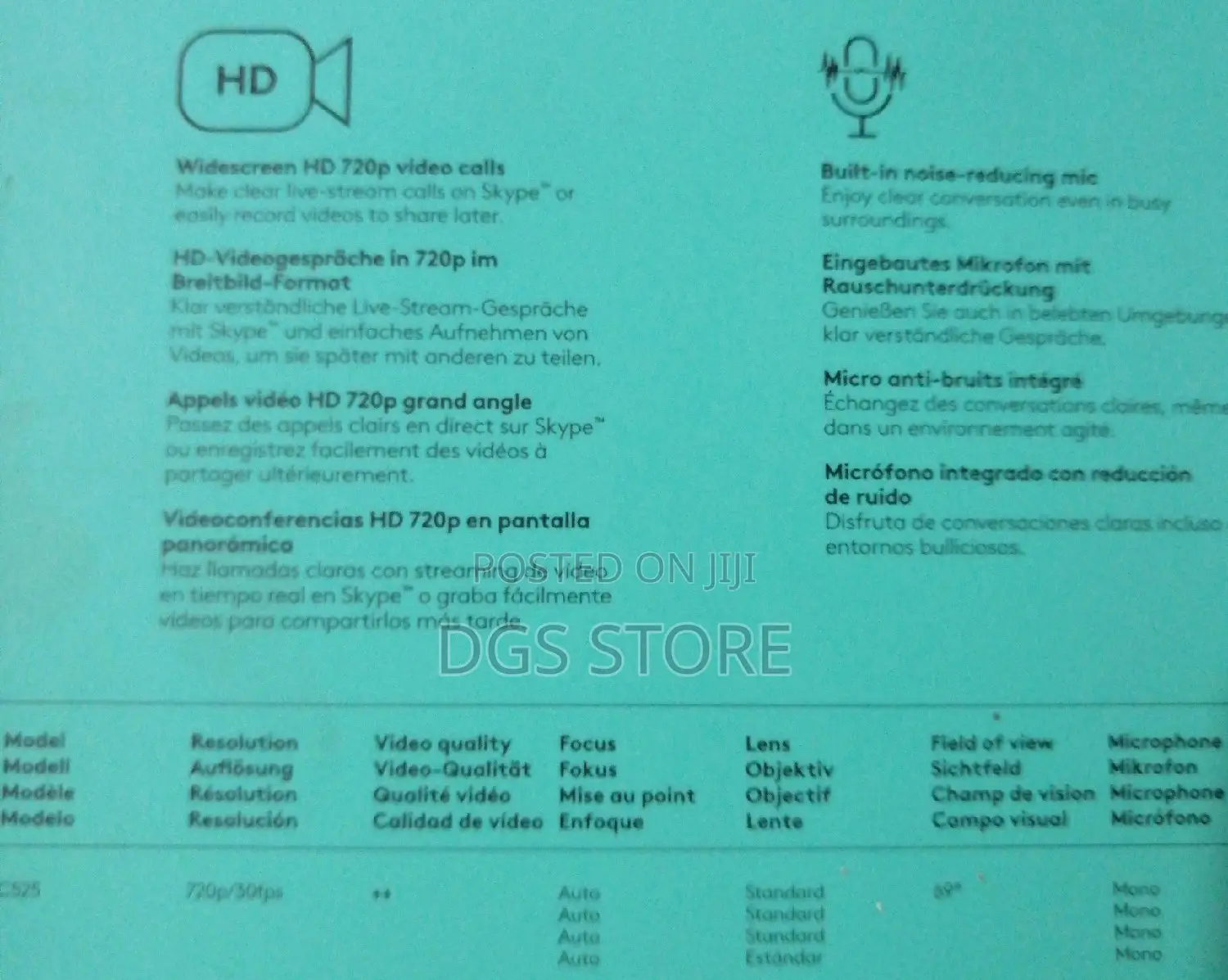 Logitech Webcam HD C270