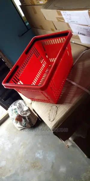 Red, Black Shopping Baskets