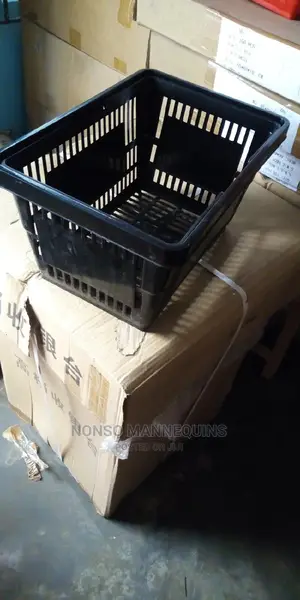 Red, Black Shopping Baskets