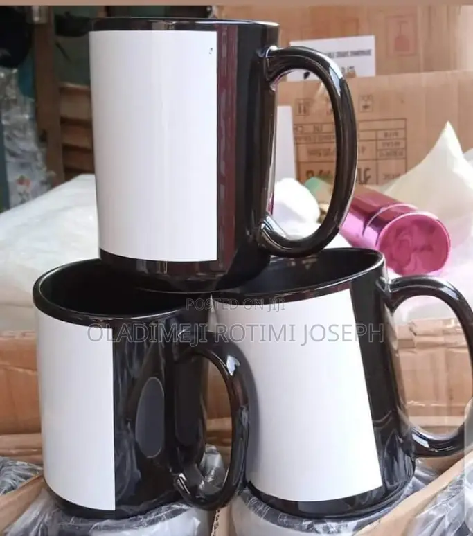 15oz Black Coated Mug