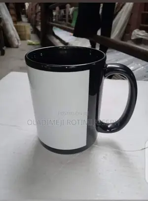 15oz Black Coated Mug