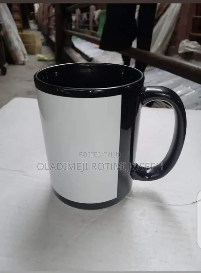15oz Black Coated Mug