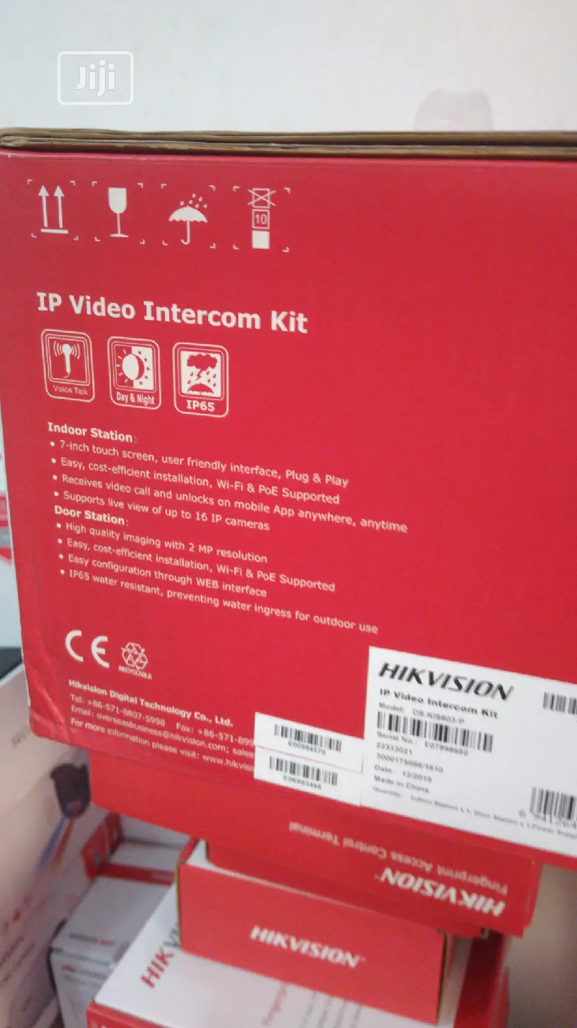 2mp Hikvision Ds-Kis603-P Ip Video Intercom Kit 7"Inch Touch
