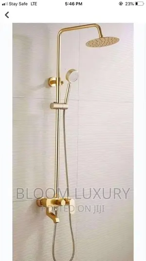 Gold Standing Shower
