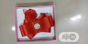 Barrister Bow Tie With Pin Up Rose