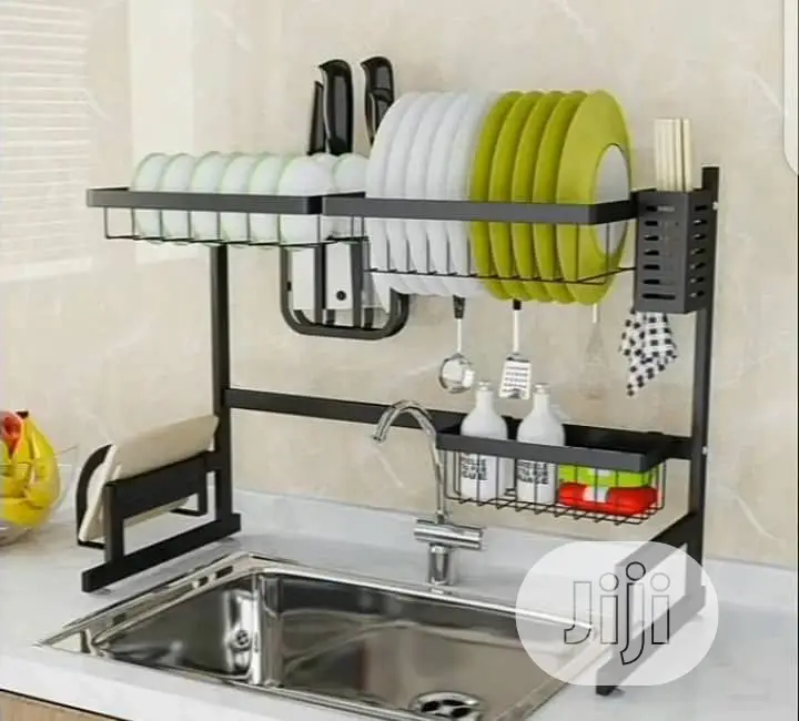 Over the Sink Draining Plate Rack