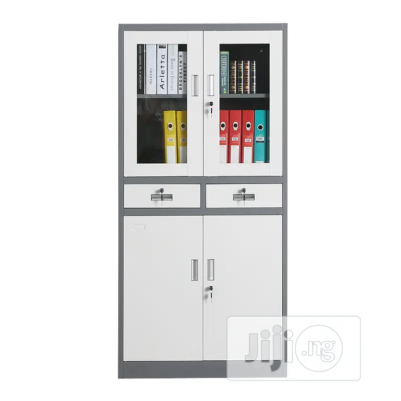 Steel Office Cupboard With Middle Drawers