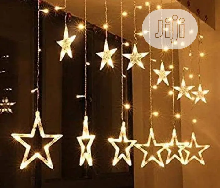 12 Twinkle Star Christmas Light Warm White