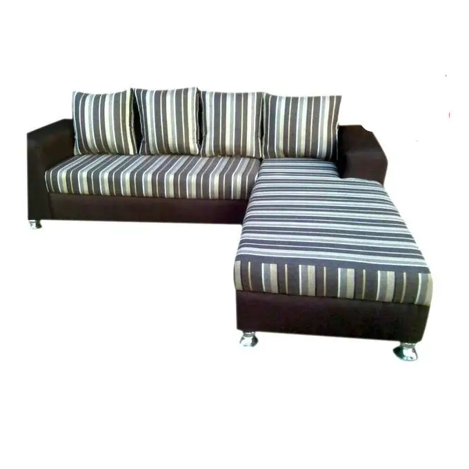 L Shaped Sofa With Stripe