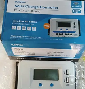 30ahs Epever Solar Charge Controller 12/24volt.