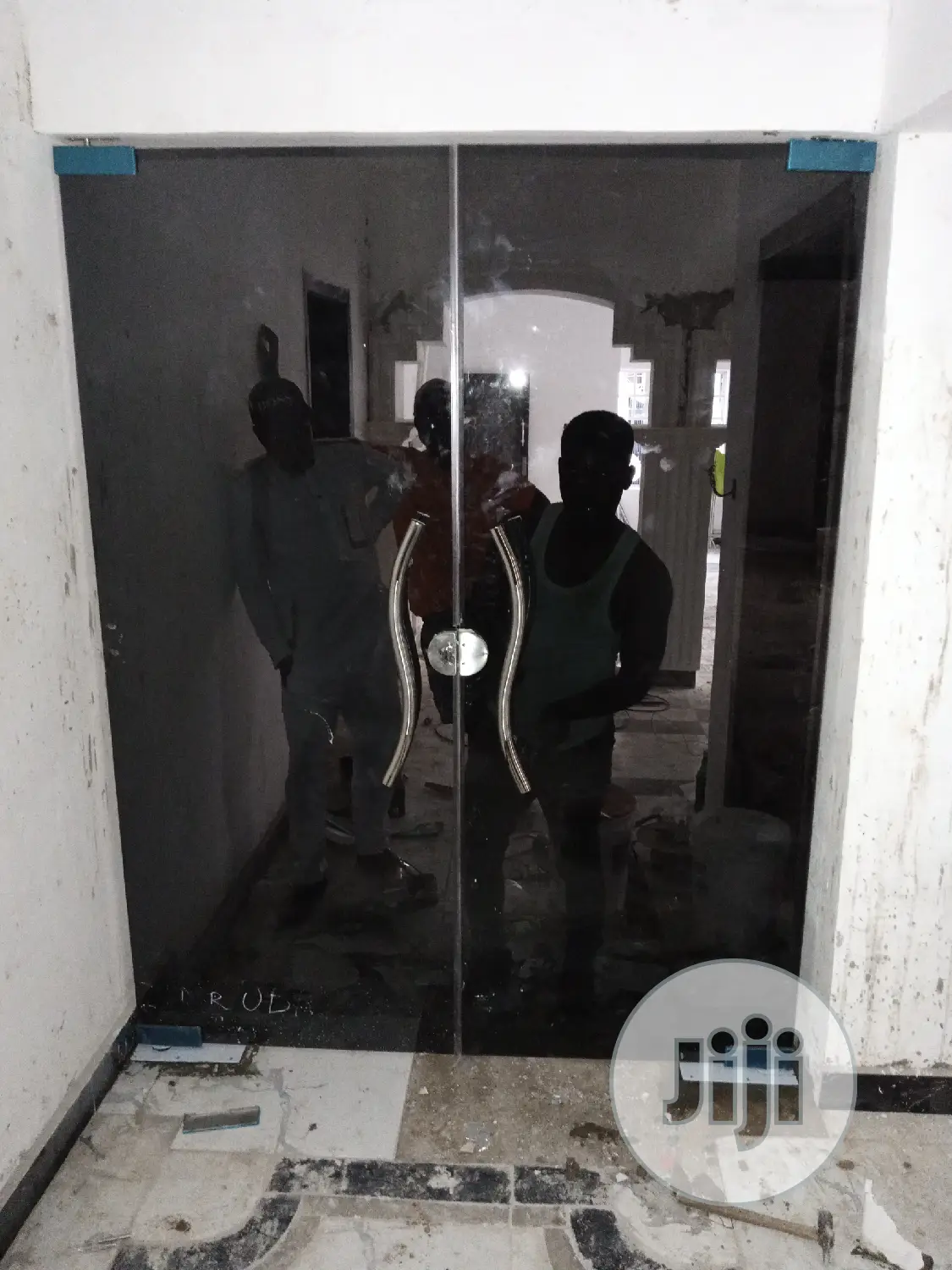 Frameless Grey 10mm Tempered Glass Door