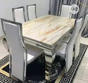 Original Executive Imported Marble Dining With Six Seaters.