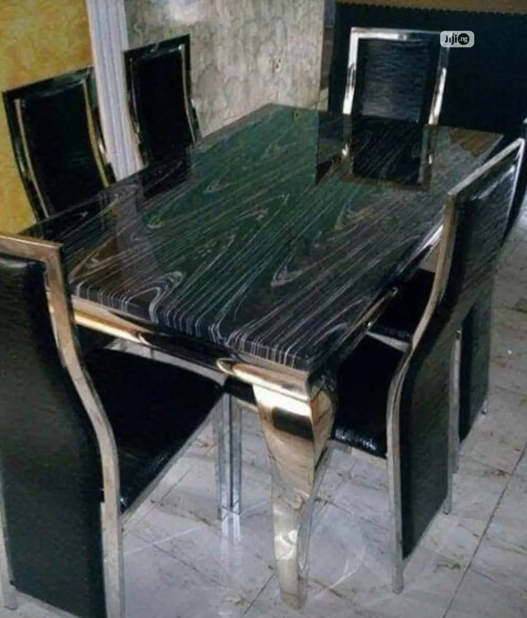 Original Executive Imported Marble Dining With Six Seaters.