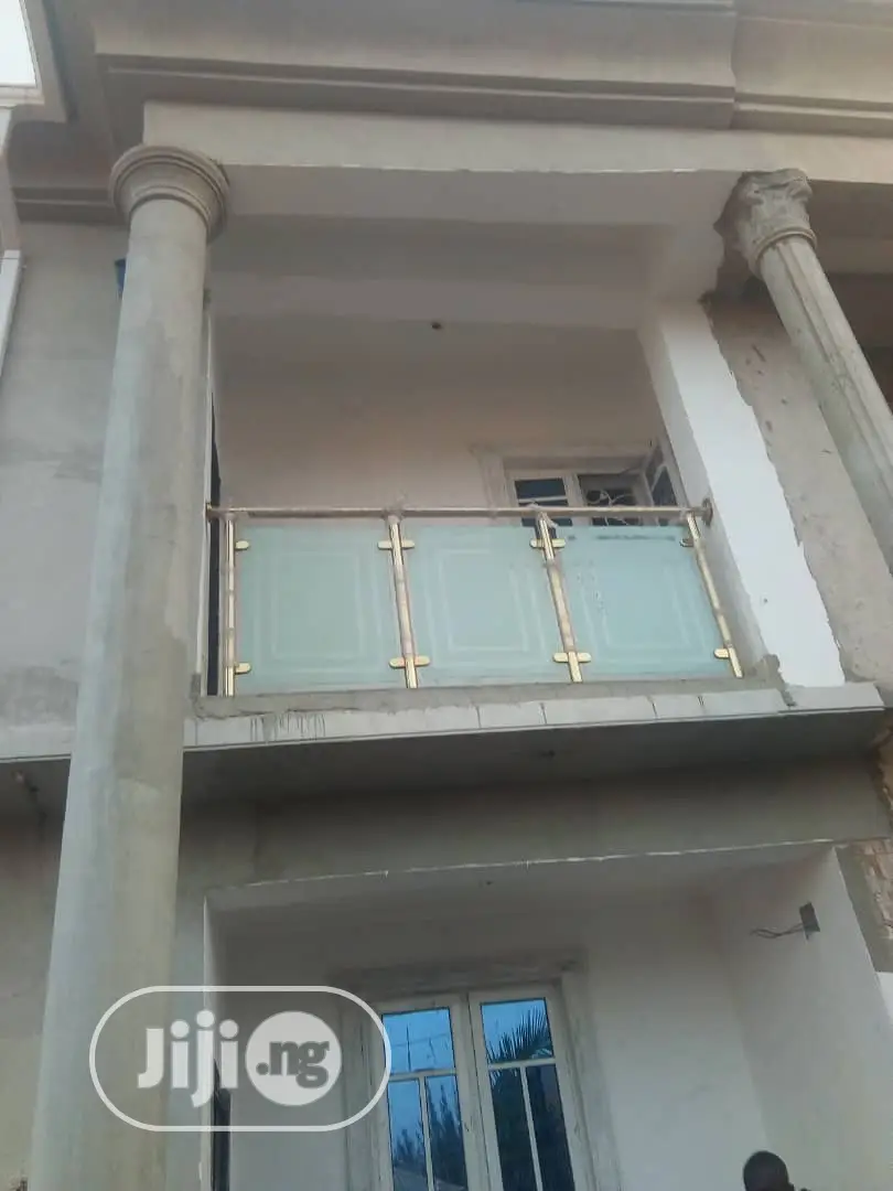 Glass Gold Railings