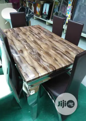 Original Executive Imported Marble Dining With Six Seaters.