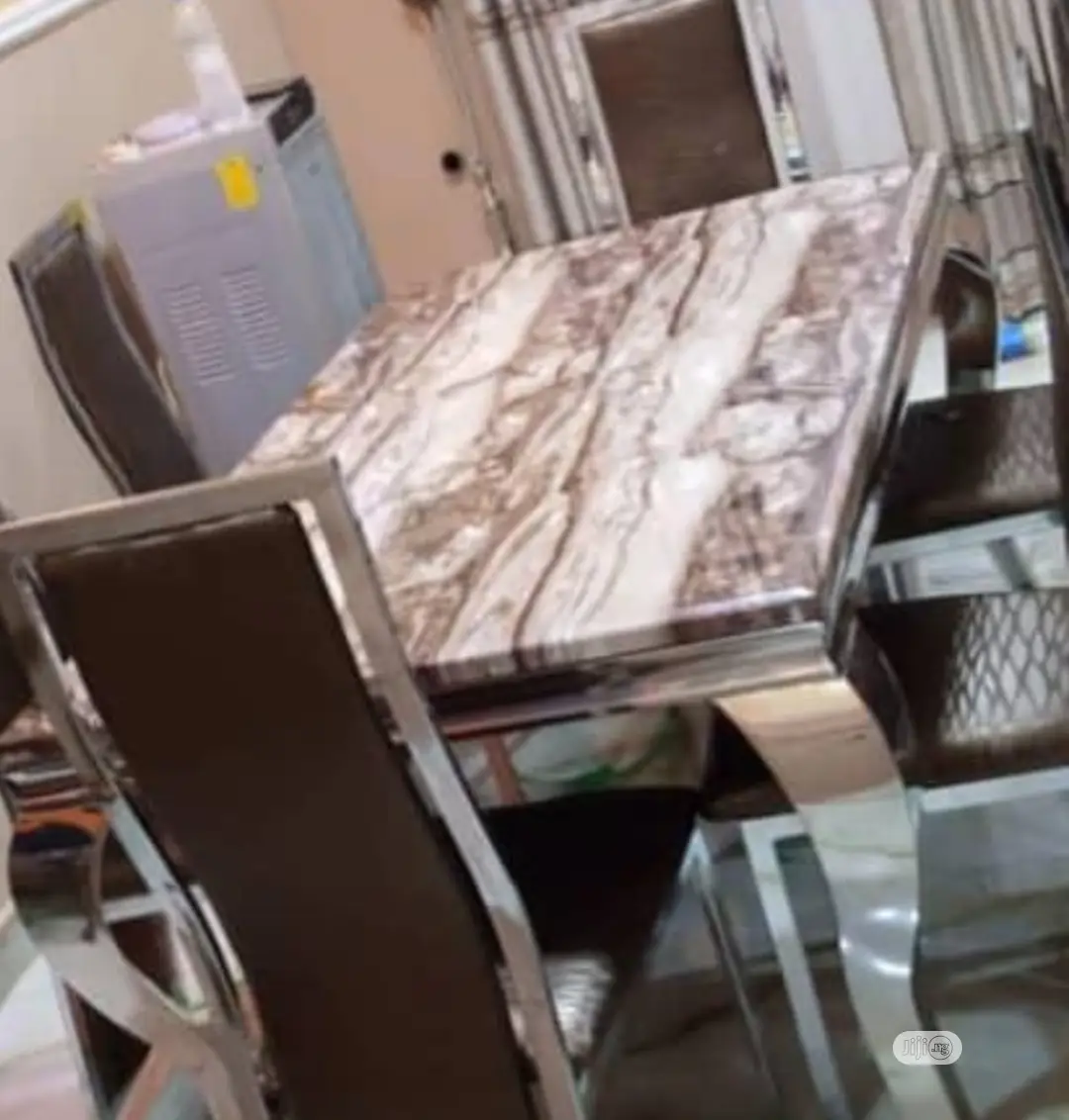 Original Executive Imported Marble Dining With Six Seaters.