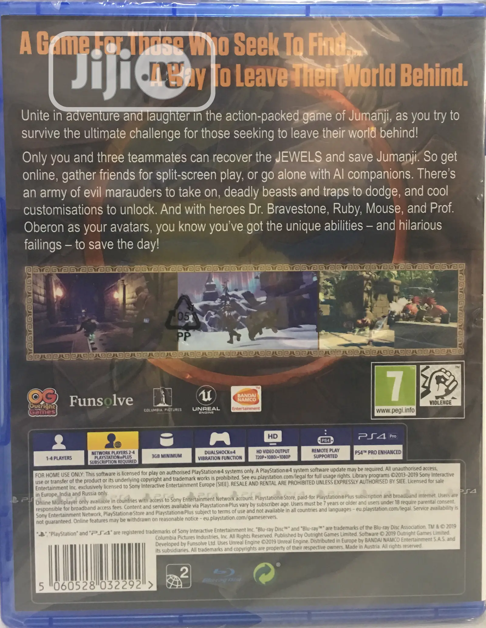 Ps4 Jumanji the Video Game