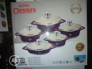 Royal Dessini 10 Pieces Die-Cast Set of Pot.20-32cm.Original