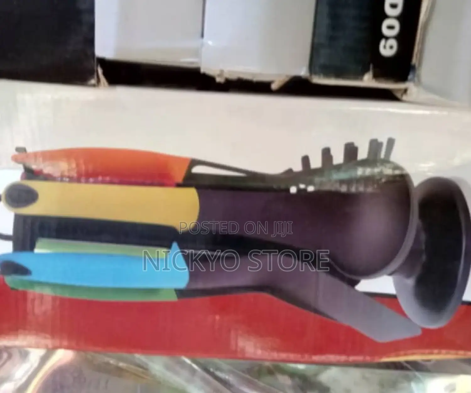 6-Piece Kitchen Utensil Set With Stand (Color Handle Set)