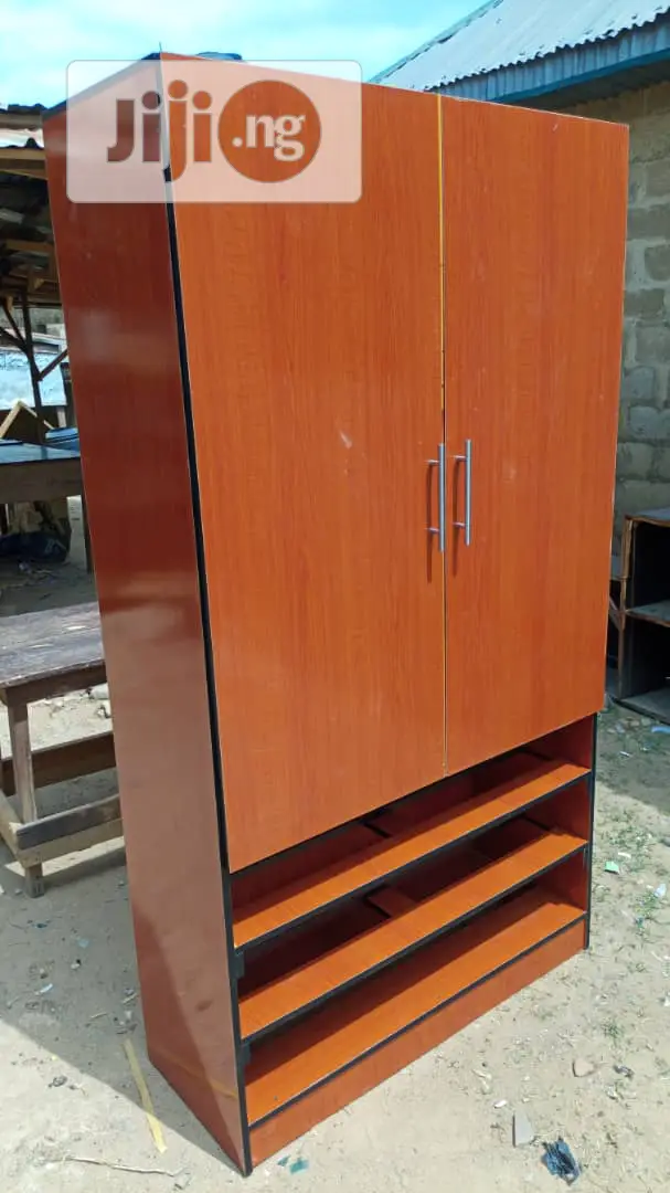 2 Doors Wardrobe With Locker and Show Rack